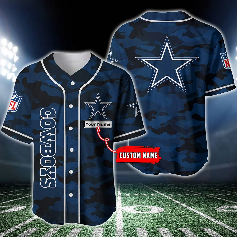 Dallas Cowboys Personalized Baseball Jersey 226