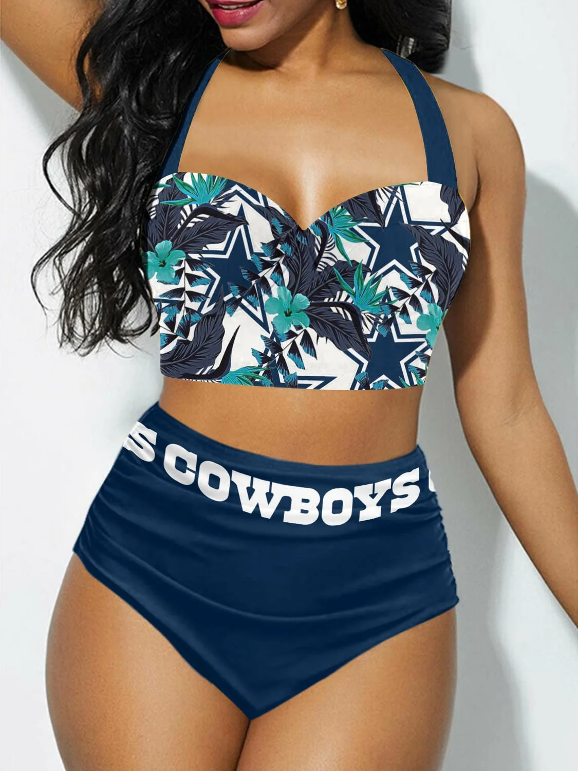 Dallas Cowboys Sexy Print Bikini Swimsuit St4923