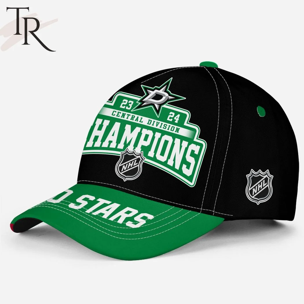 Dallas Stars 23-24 Central Division Champions Classic Cap - Black
