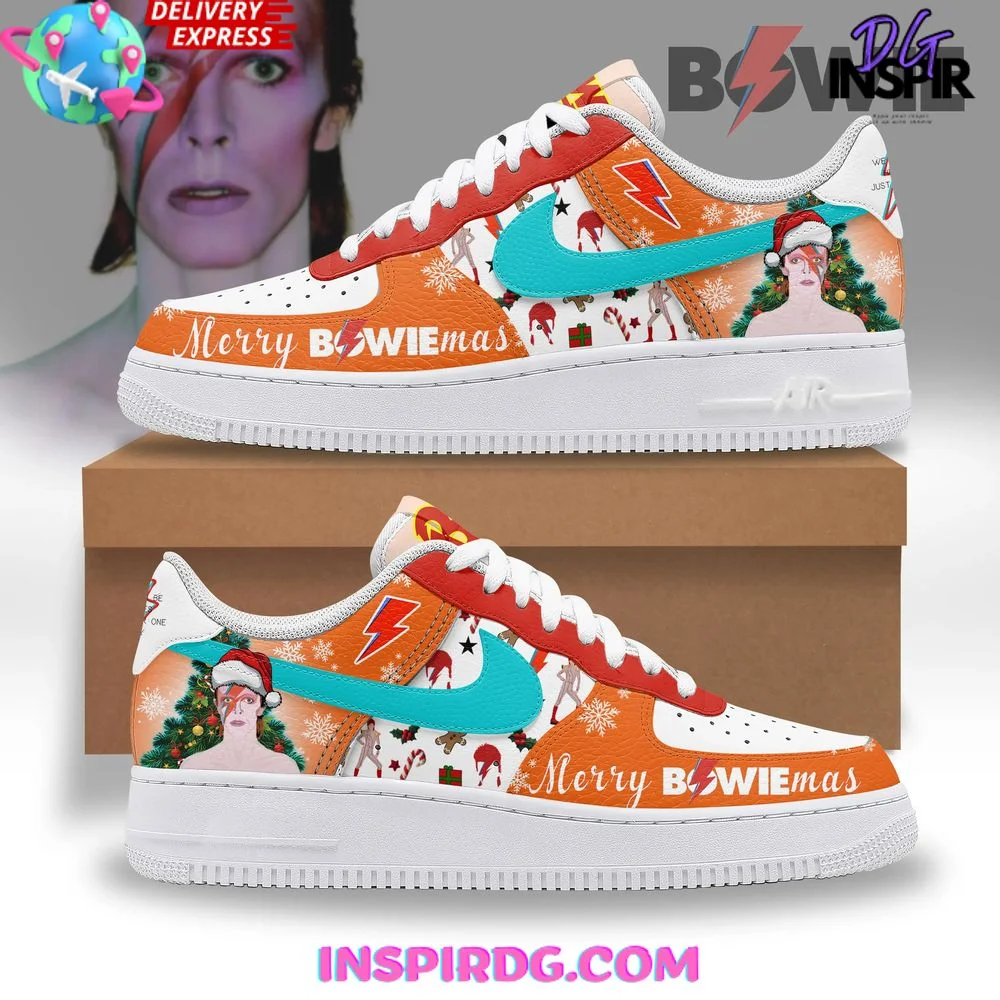David Bowie Merry Christmas Limited Edition Air Force 1