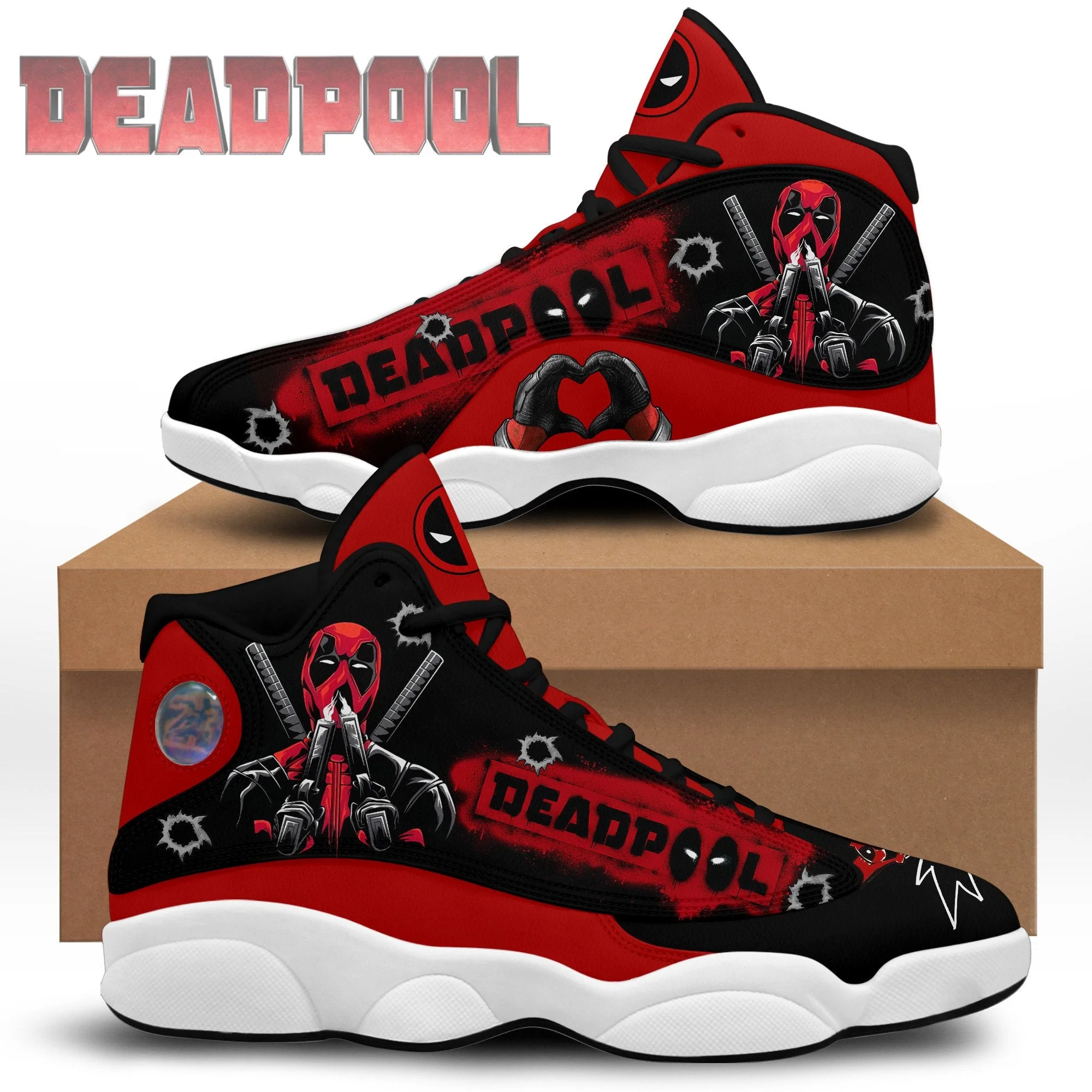 Deadpool AJ13 Sneakers Shoes For Men And Women