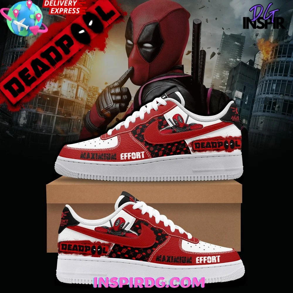 Deadpool Maximum Effort Limited Edition Air Force 1