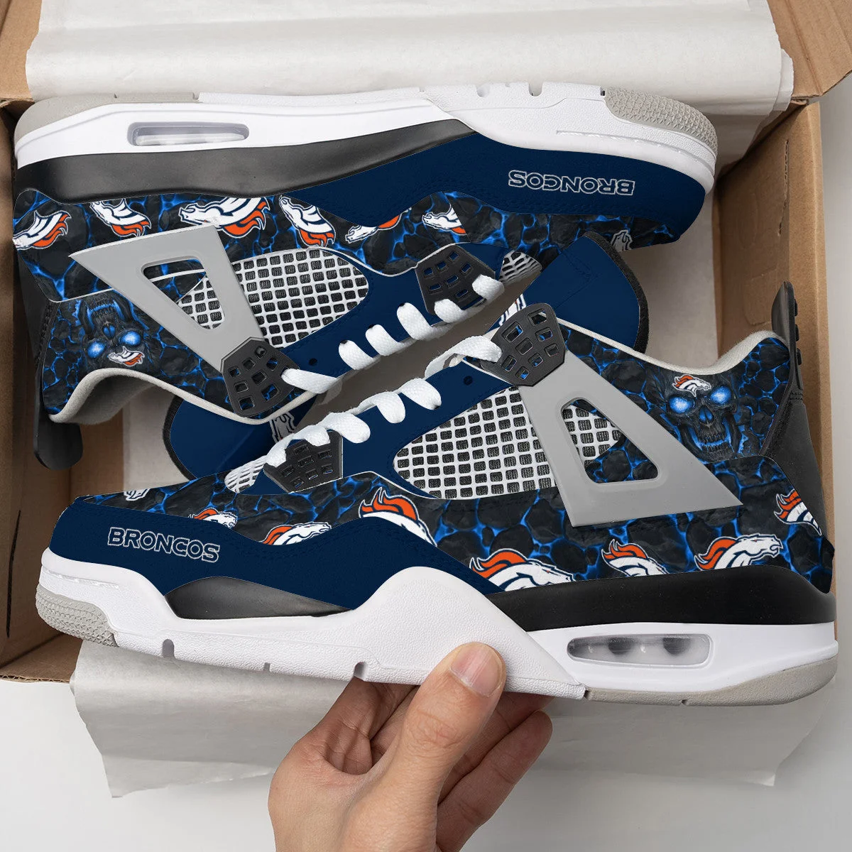 Denver Broncos AJ4 Sneakers 4