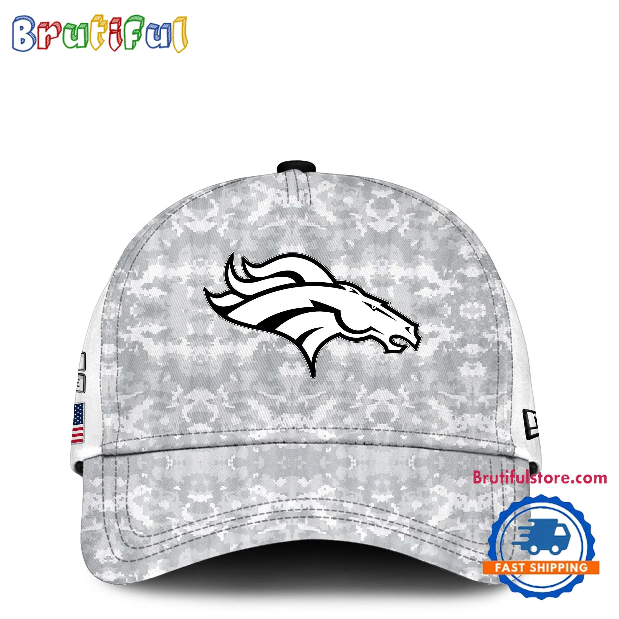 Denver Broncos Camo 2024 Salute to Service Club Veterans Limited Baseball Cap
