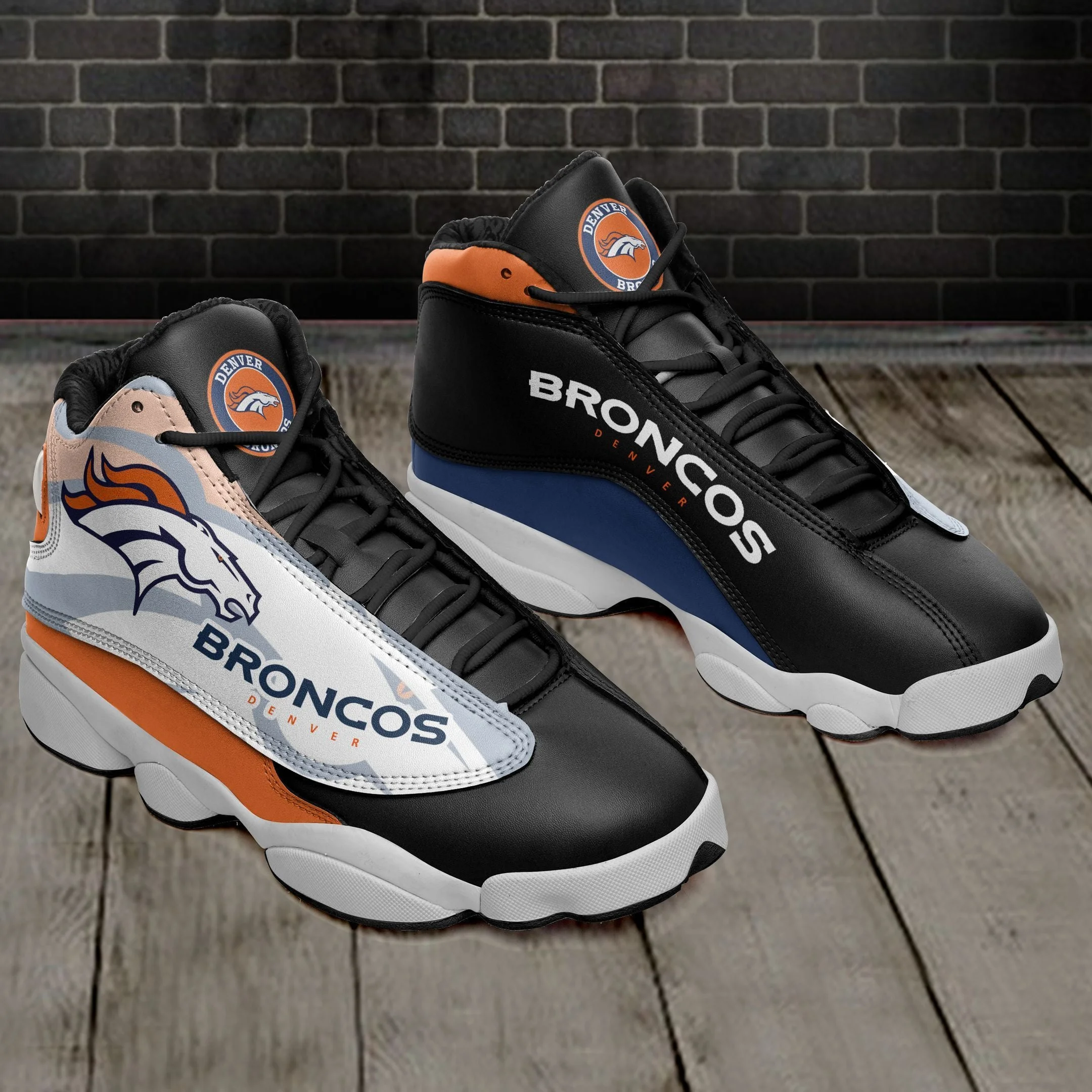 Denver Broncos NFL AJ13 Sneakers Shoes For Men And Women 10