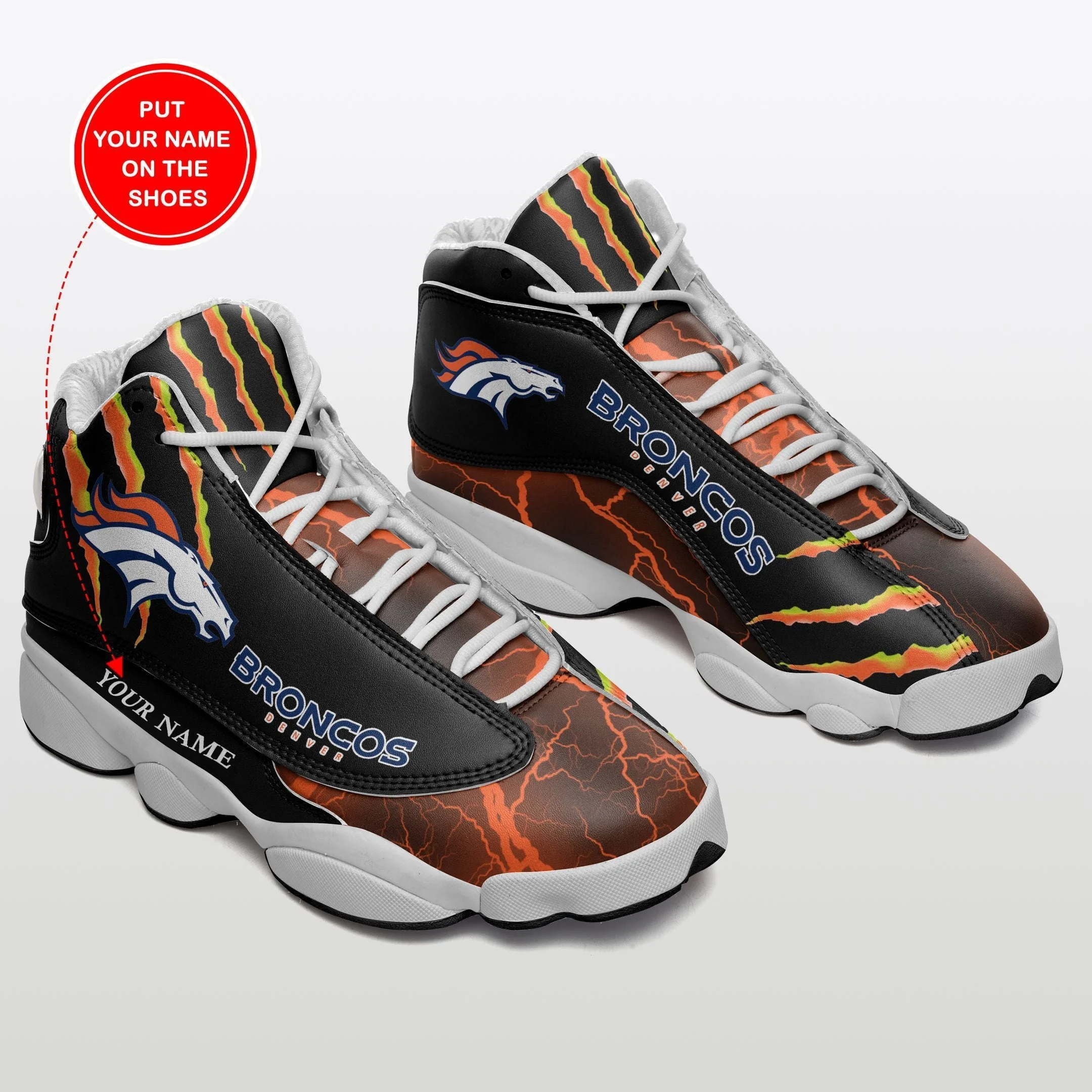 Denver Broncos NFL AJ13 Sneakers Shoes For Men And Women 31
