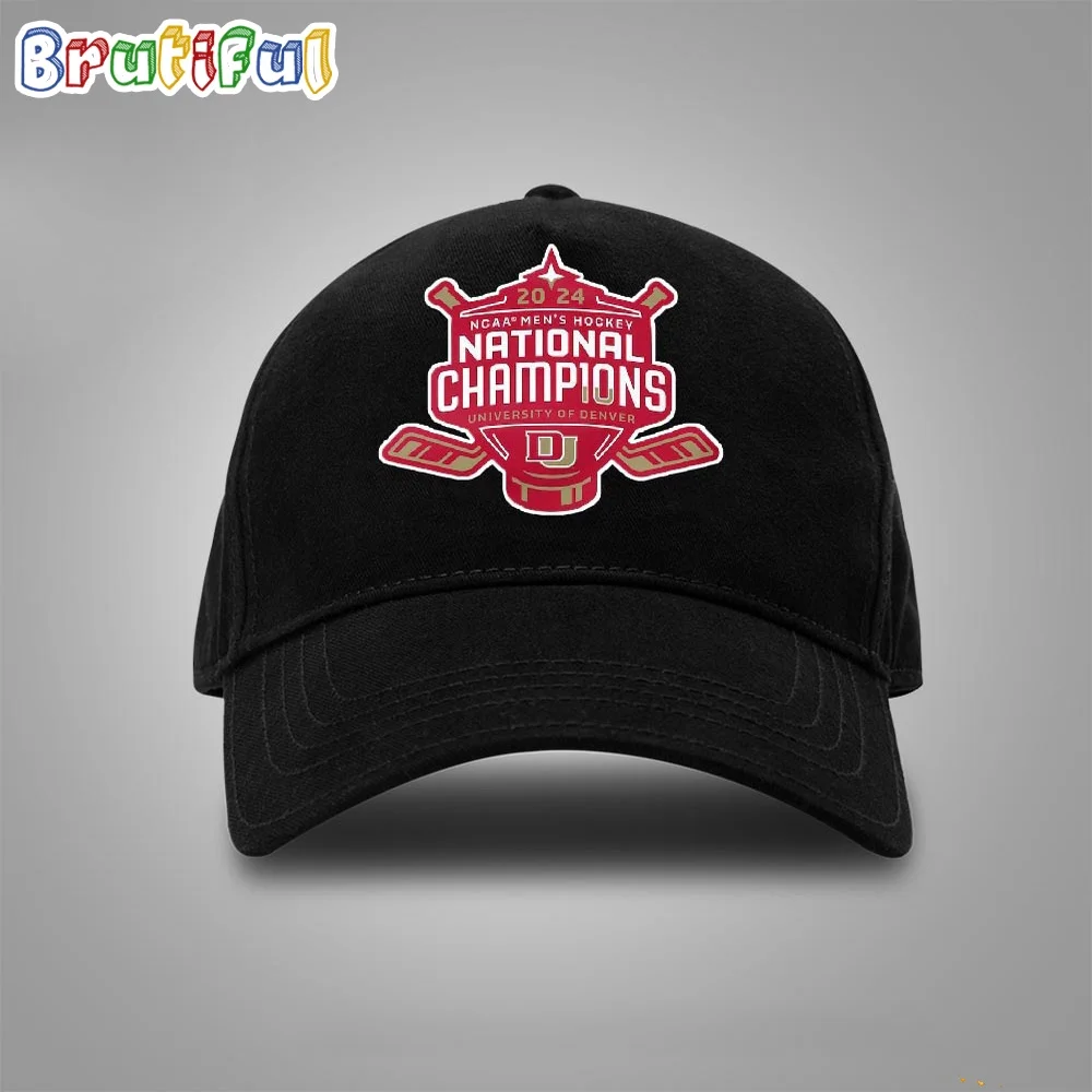 Denver Pioneers 2024 NCAA Men's Ice Hockey National Champions Baseball Cap