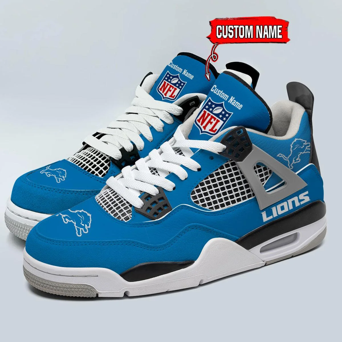 Detroit Lions AJ4 Sneakers 17