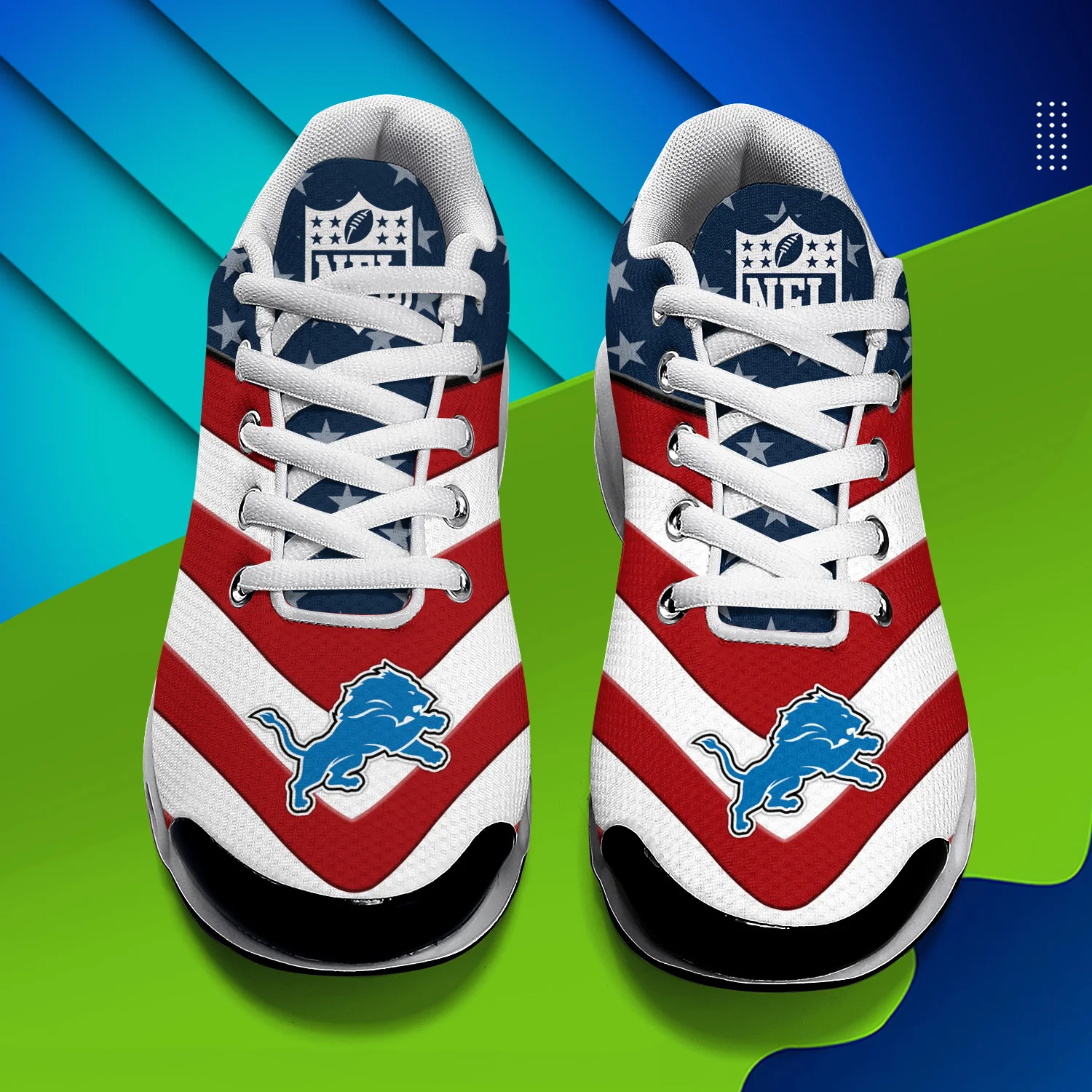Detroit Lions Air Max Plus Shoes Sneakers For Men And Women - Image 4