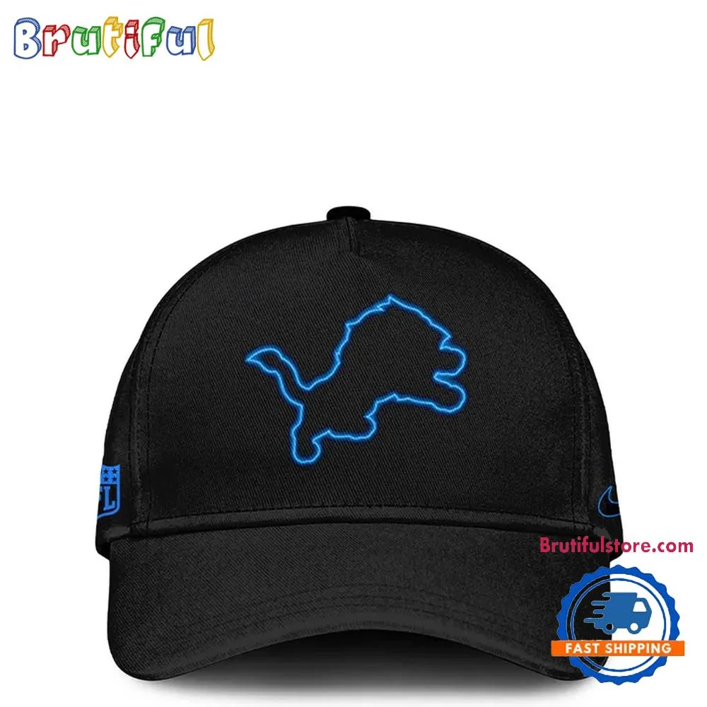 Detroit Lions Back In Black 2024 NFL Limited Cap Hats