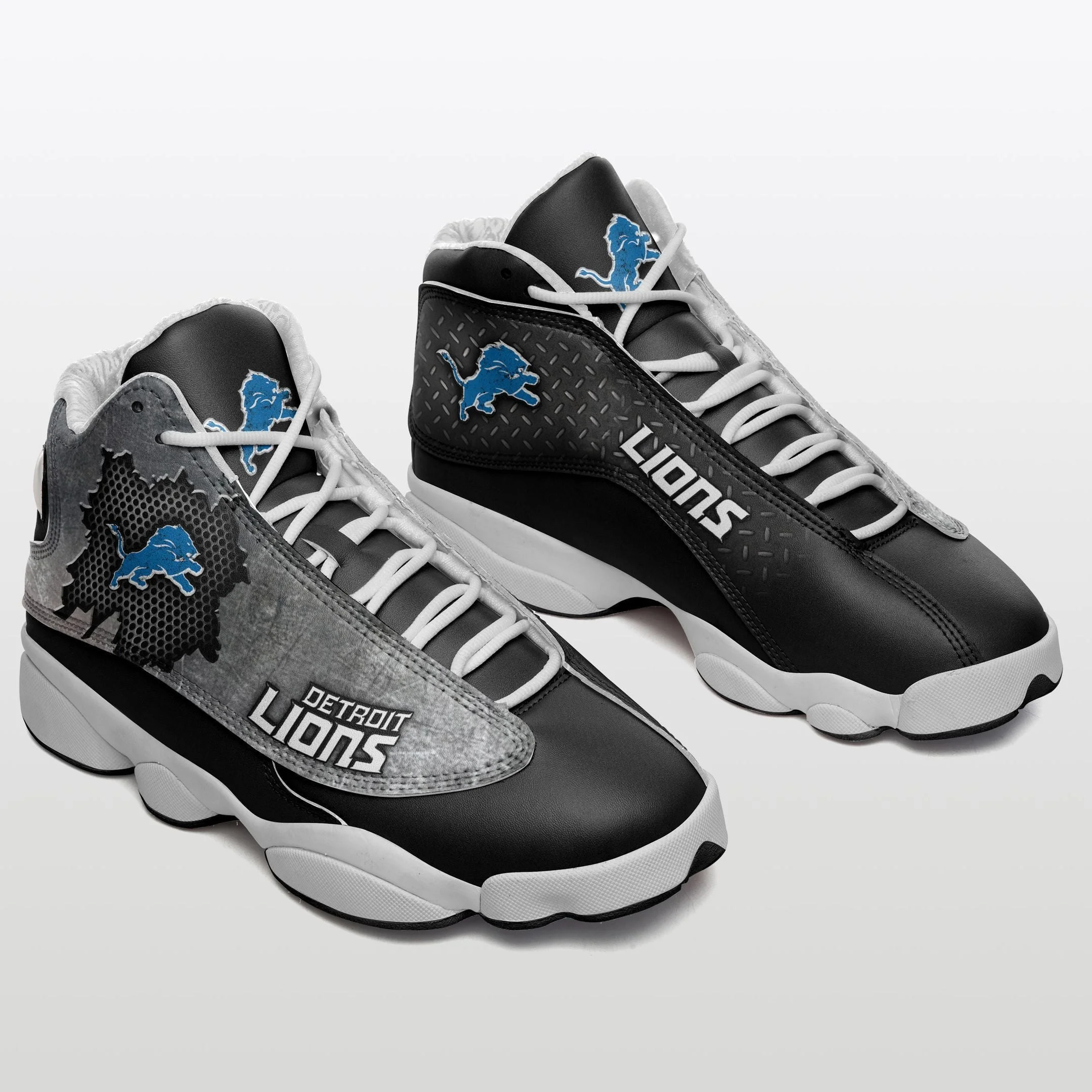 Detroit Lions NFL AJ13 Sneakers Shoes For Men And Women 7
