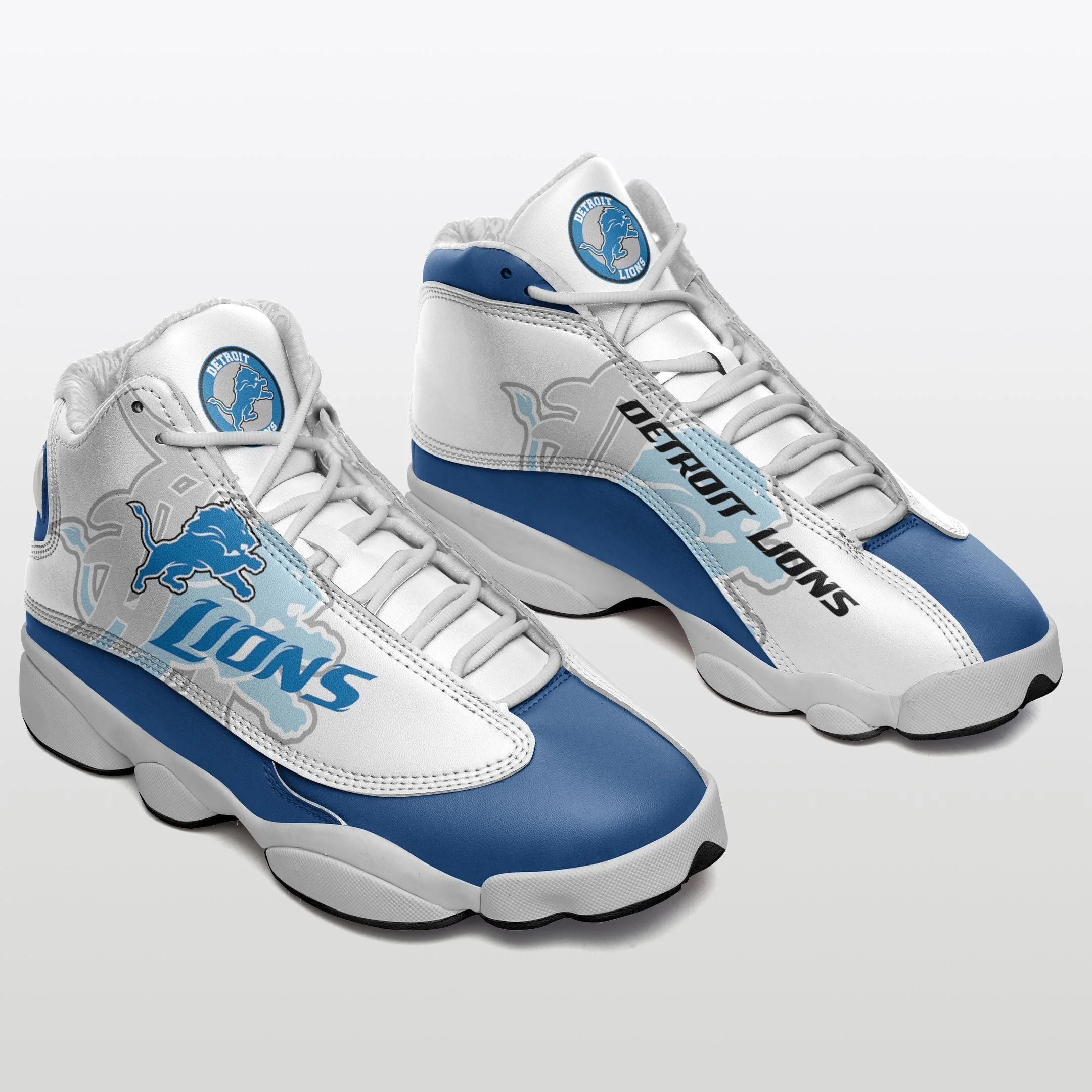 Detroit Lions NFL AJ13 Sneakers Shoes For Men And Women 3