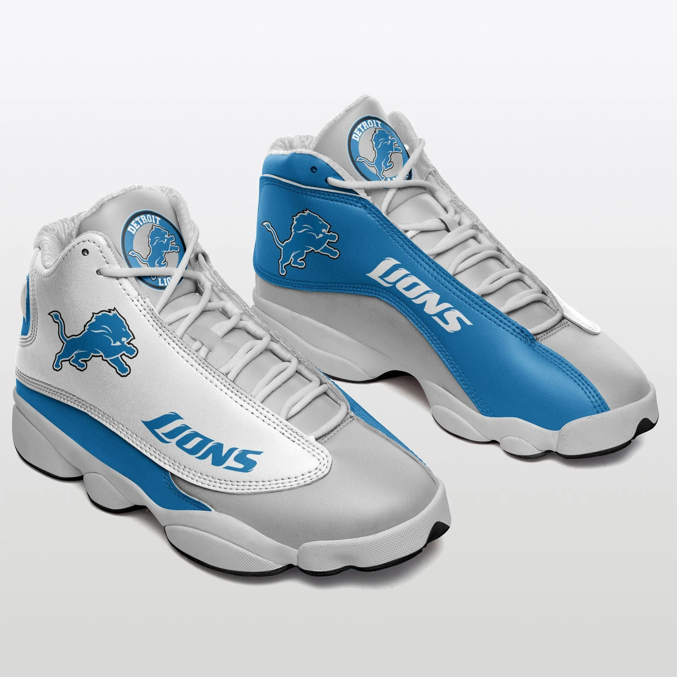 Detroit Lions NFL AJ13 Sneakers Shoes For Men And Women 16