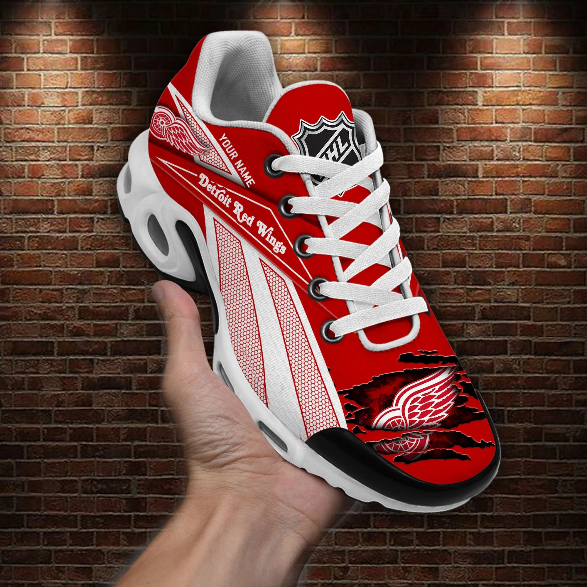 Detroit Red Wings Air Max Plus Shoes Sneakers For Men And Women