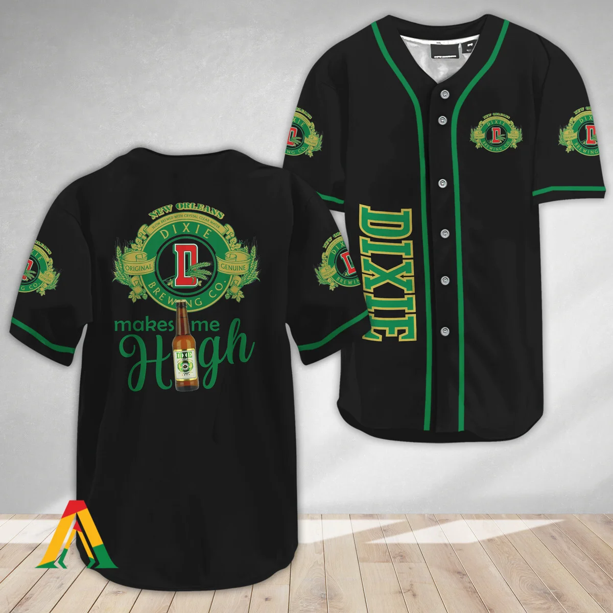 Dixie Beer Make Me High Baseball Jersey Style8262