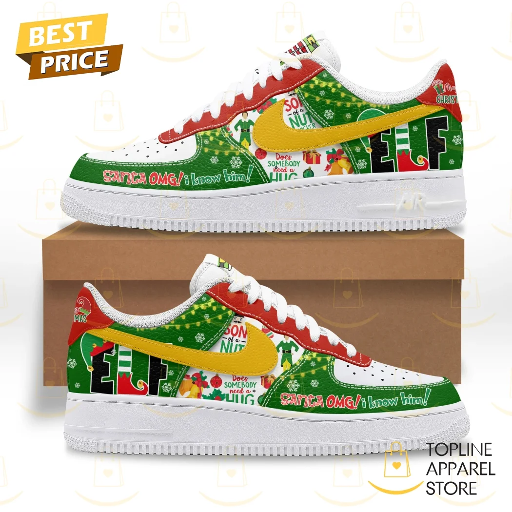 ELF Omg Santa I Know Him Air Force 1