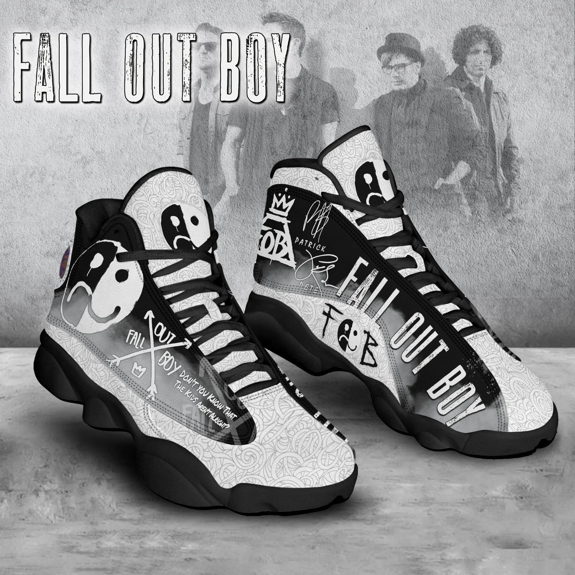 Fall Out Boy AJ13 Sneakers Shoes For Men And Women
