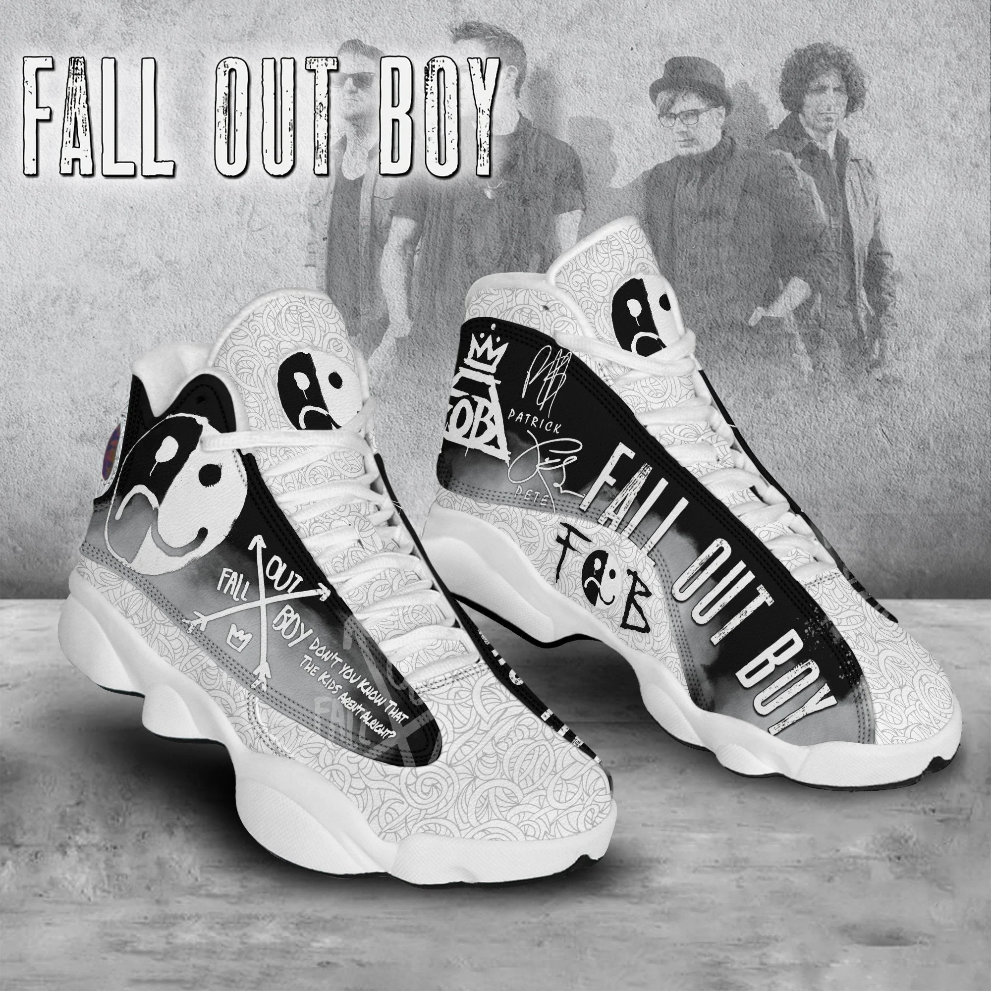 Fall Out Boy AJ13 Sneakers Shoes For Men And Women 2
