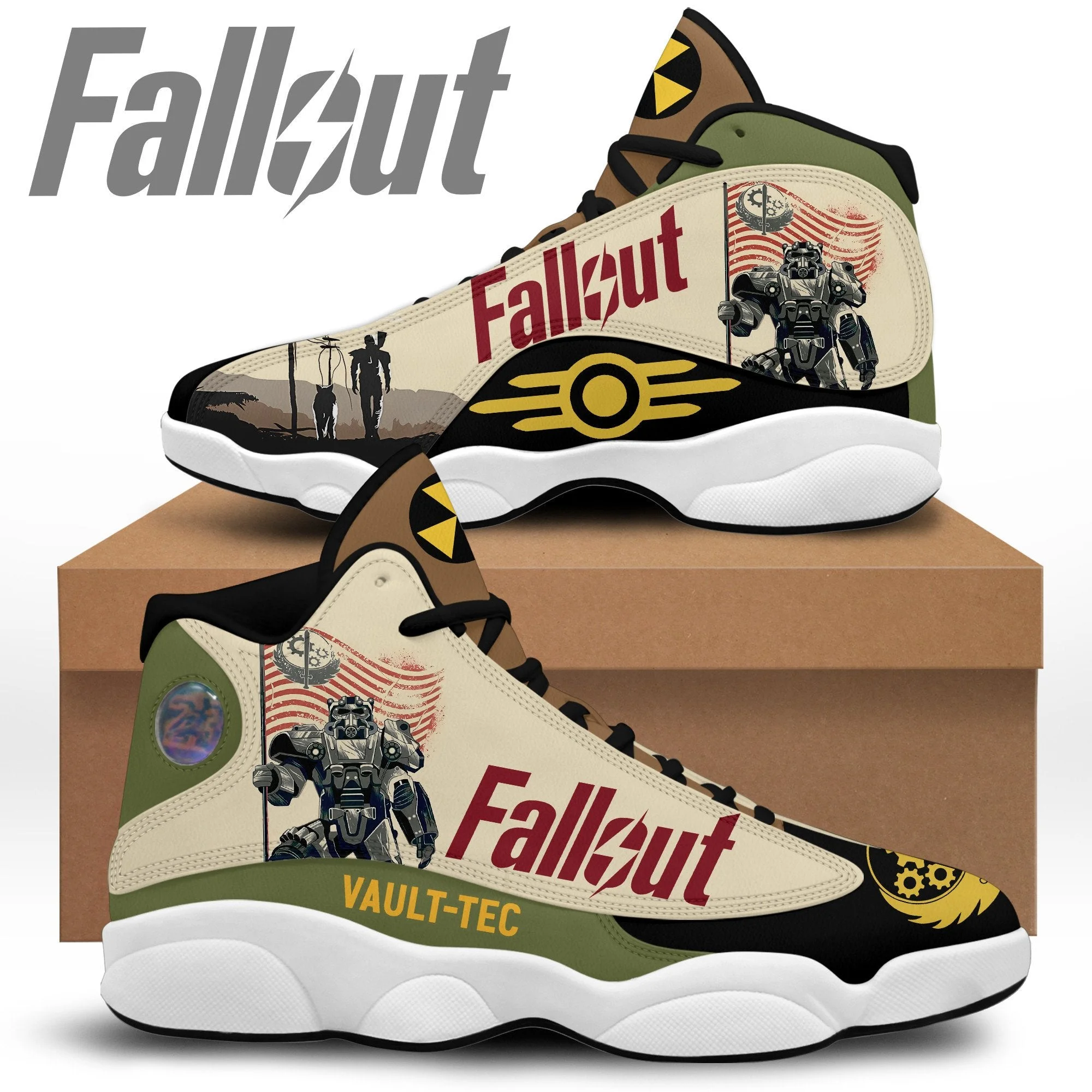 Fallout AJ13 Sneakers Shoes For Men And Women 3