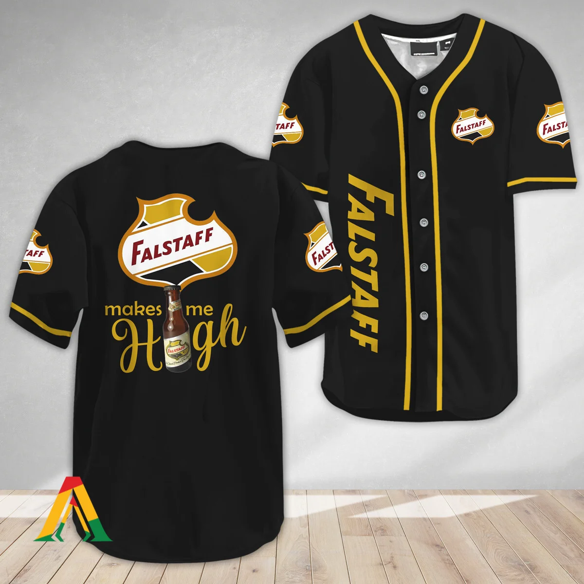 Falstaff Beer Make Me High Baseball Jersey Style7502