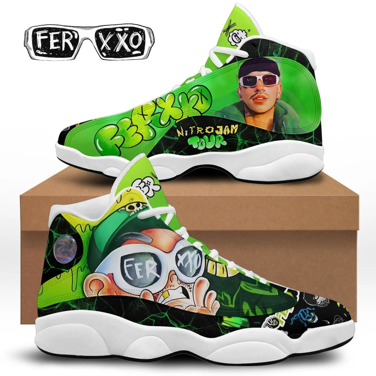 Feid Ferxxo AJ13 Sneakers Shoes For Men And Women