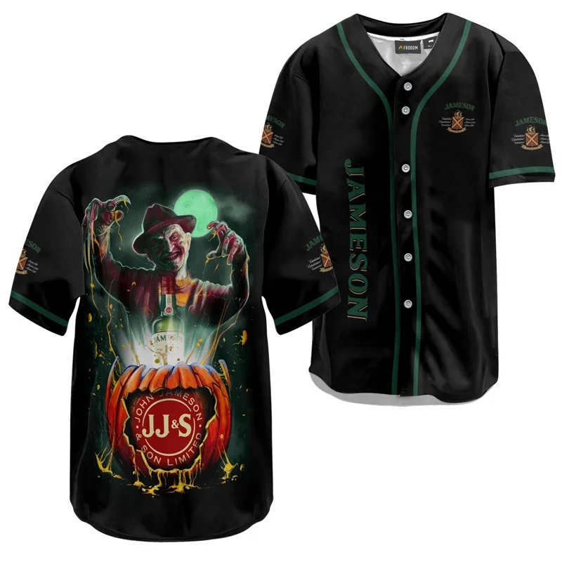 Freddy Krueger Jameson Halloween Baseball Jersey Style8614