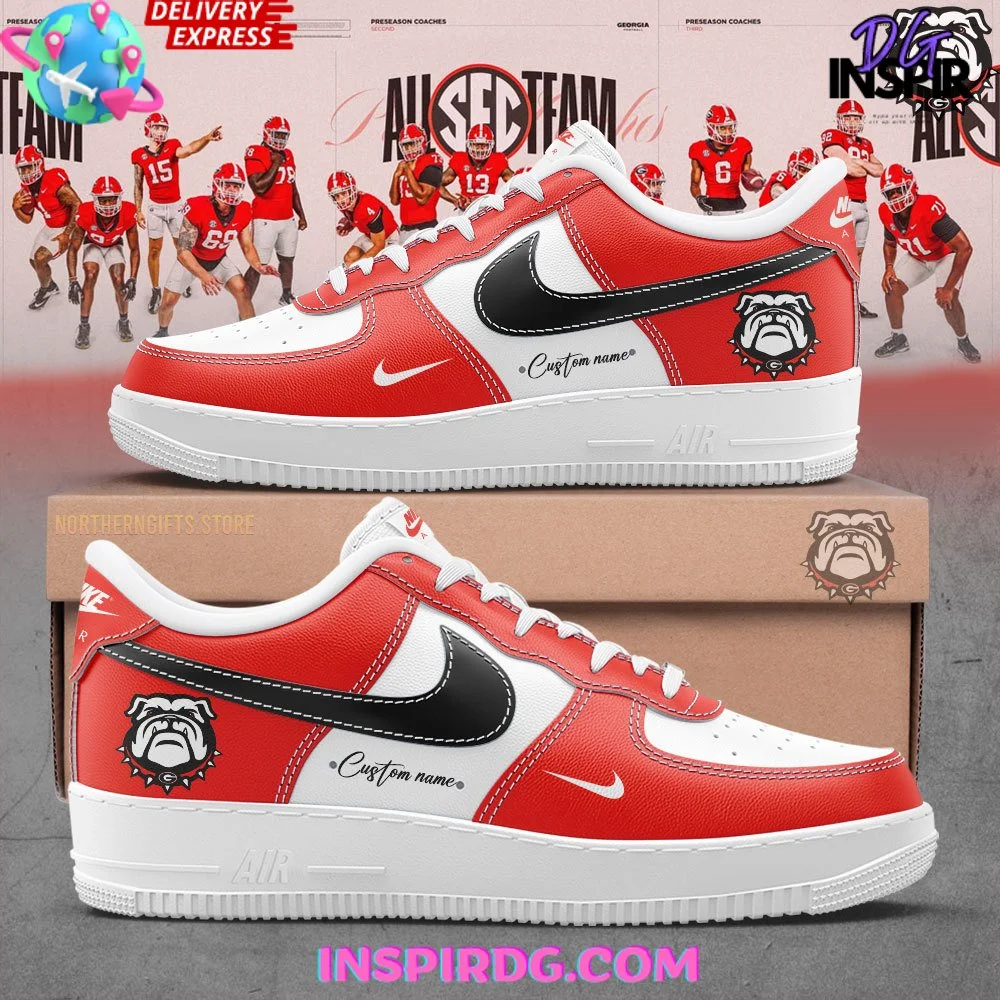 Georgia Bulldogs Football Custom Air Force 1
