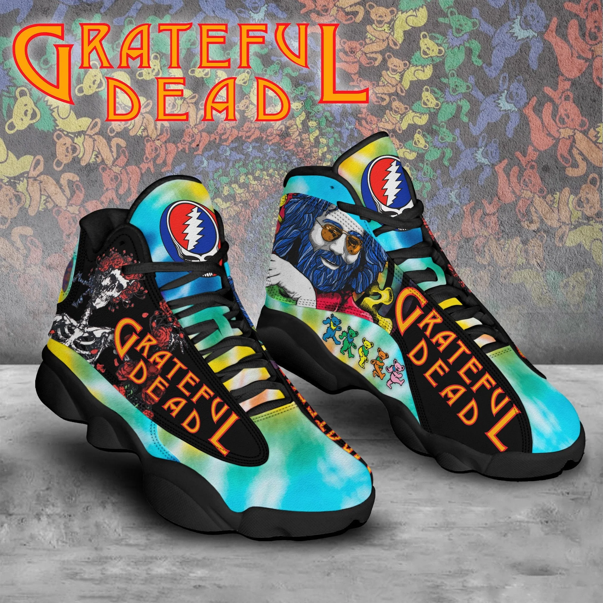 Grateful Dead AJ13 Sneakers Shoes For Men And Women 2