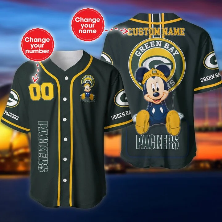Green Bay Packers Baseball Jersey 544