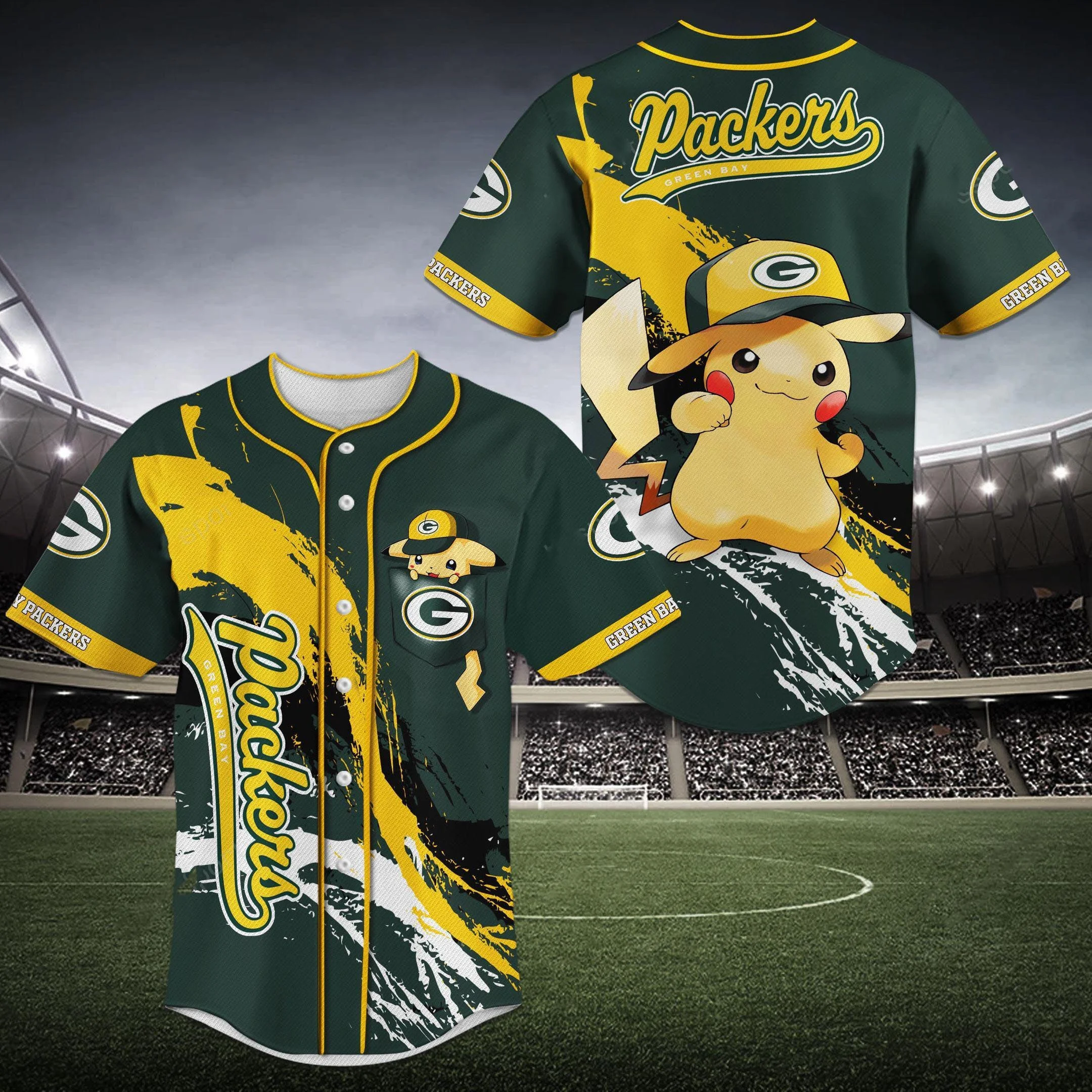 Green Bay Packers Baseball Jersey 671