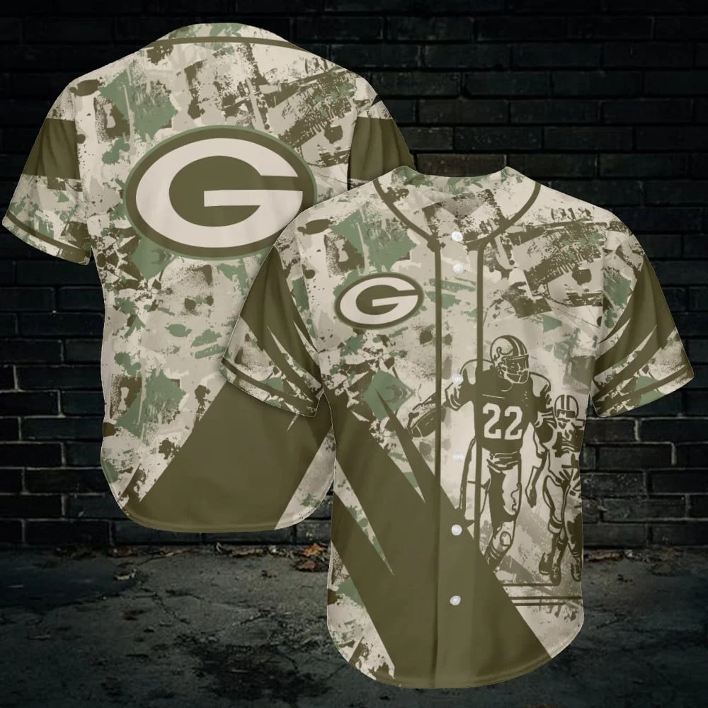 Green Bay Packers Baseball Jersey Azcbjs350