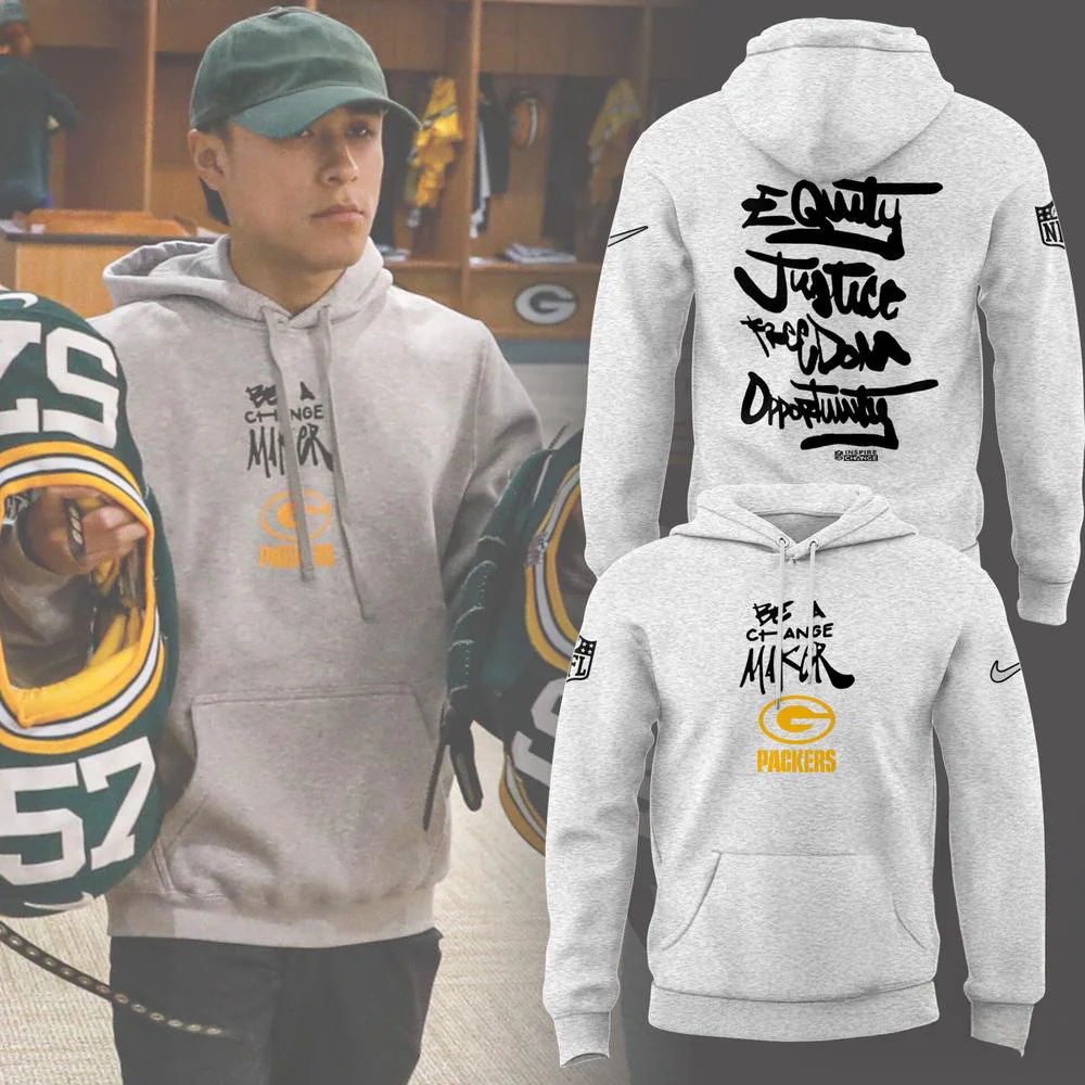 Green Bay Packers NFL 2024 Limited Be A Change Maker Hoodie Unique