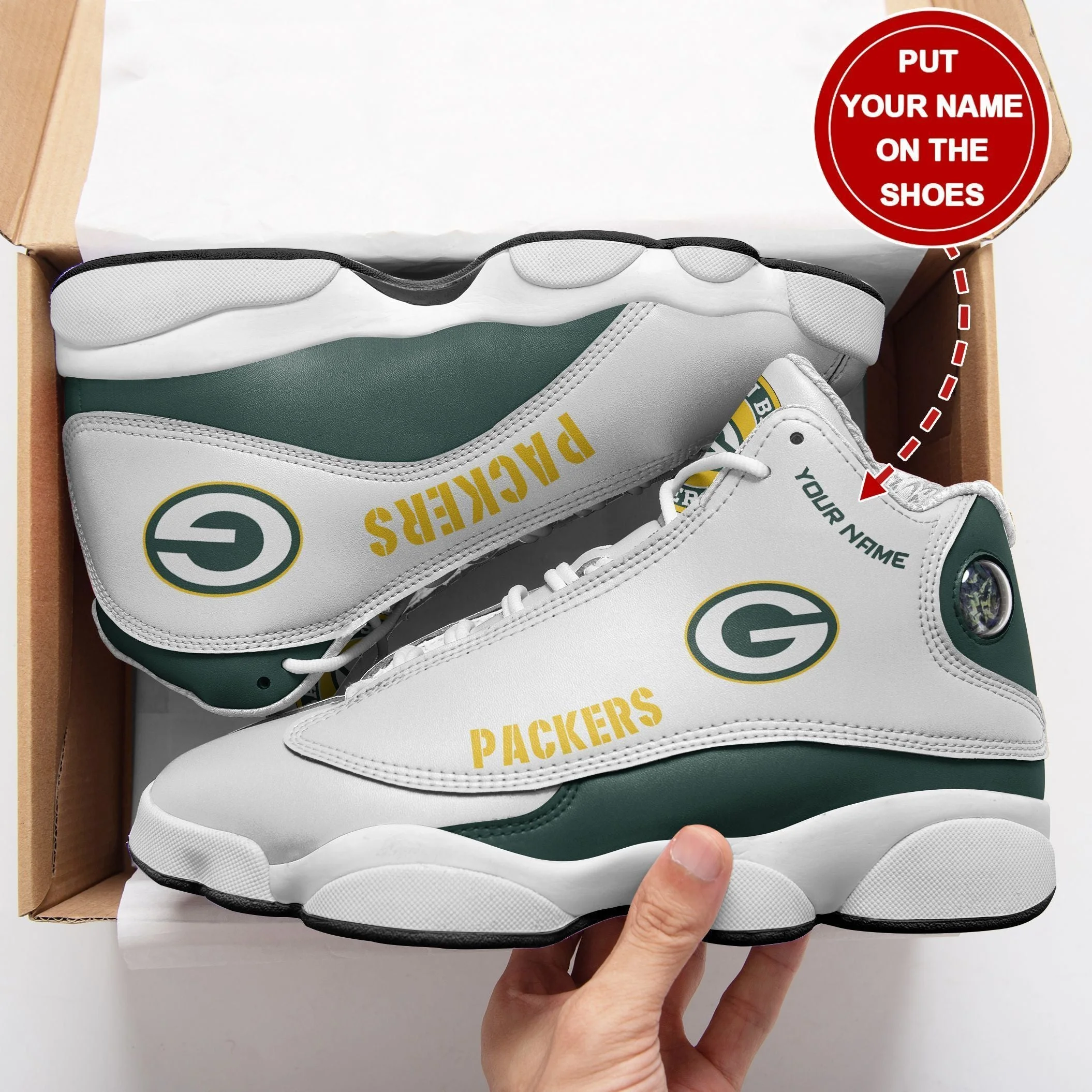 Green Bay Packers NFL AJ13 Sneakers Shoes For Men And Women 11