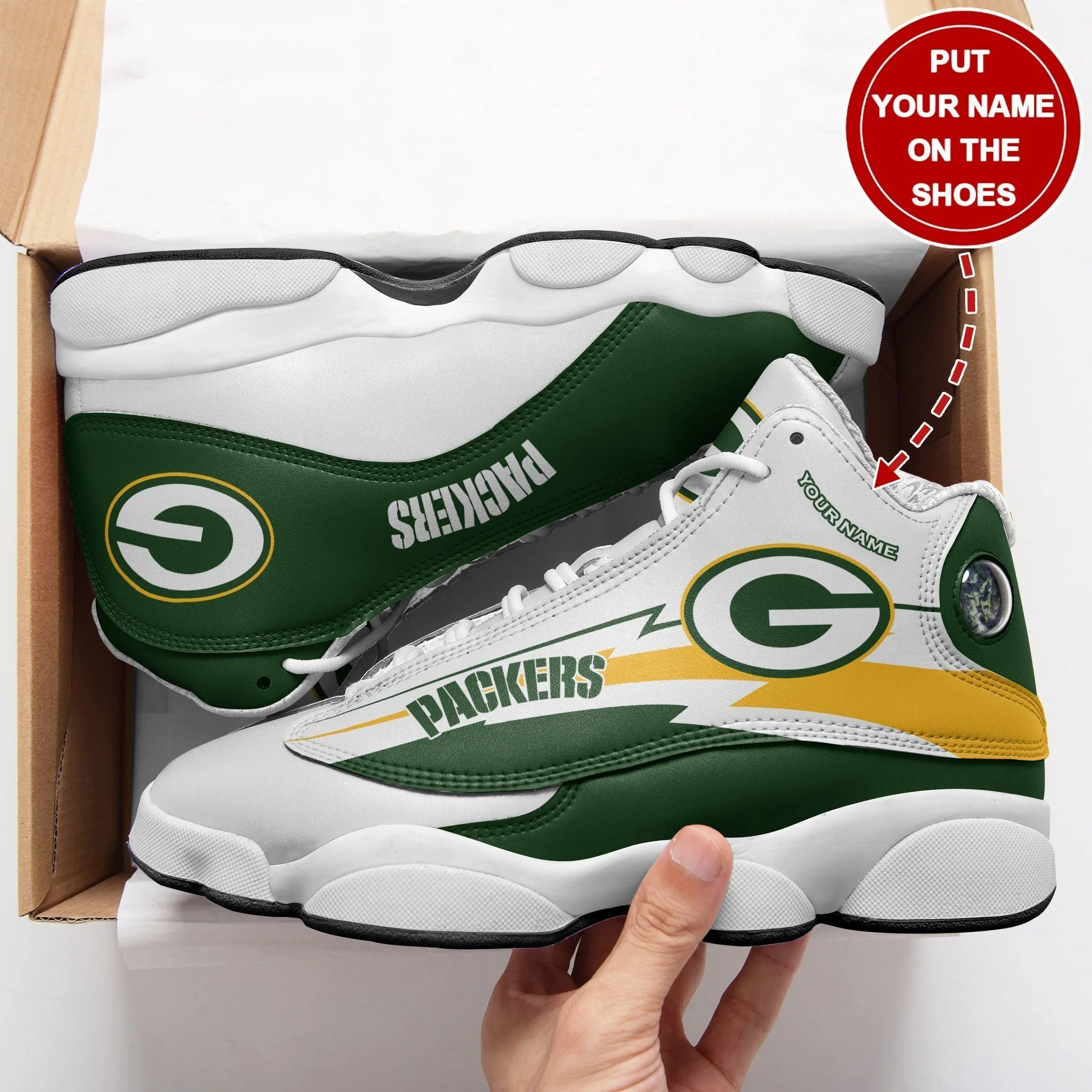 Green Bay Packers NFL AJ13 Sneakers Shoes For Men And Women 41
