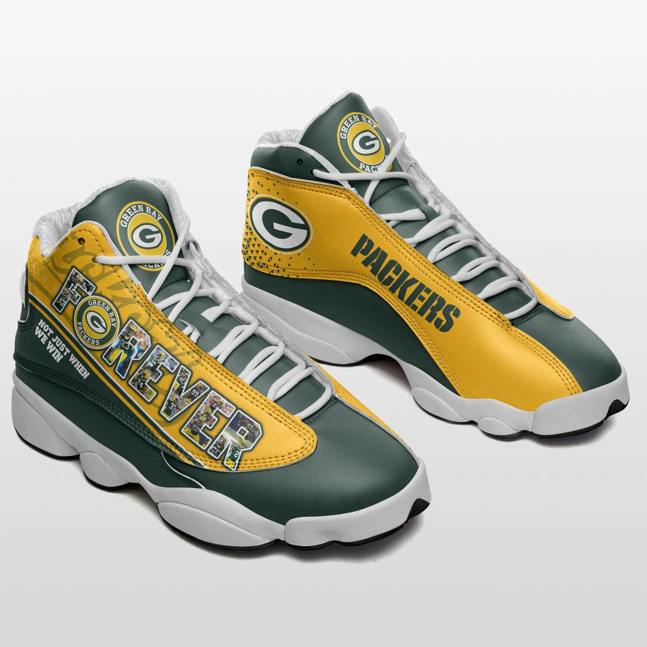 Green Bay Packers NFL AJ13 Sneakers Shoes For Men And Women 24