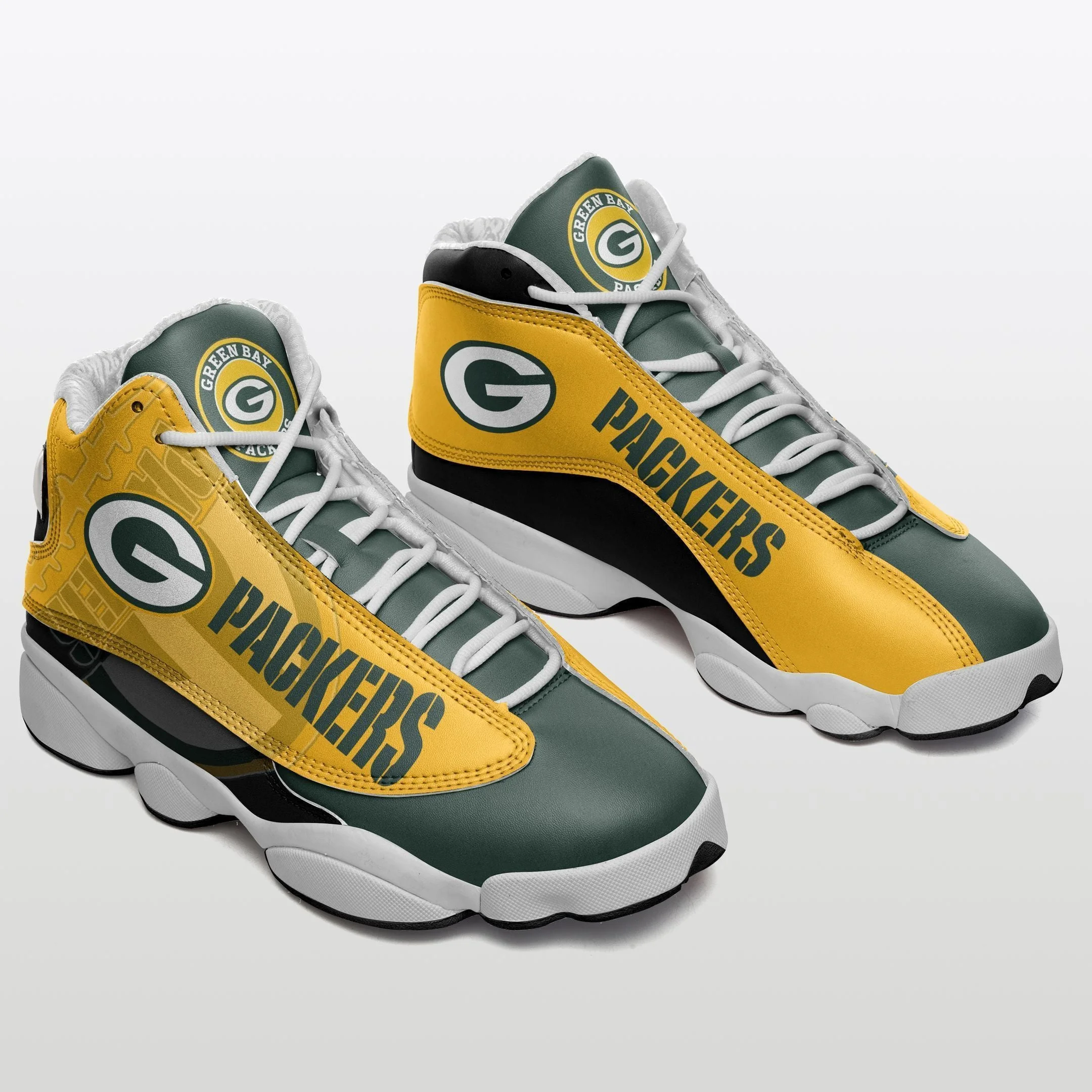 Green Bay Packers NFL AJ13 Sneakers Shoes For Men And Women 28