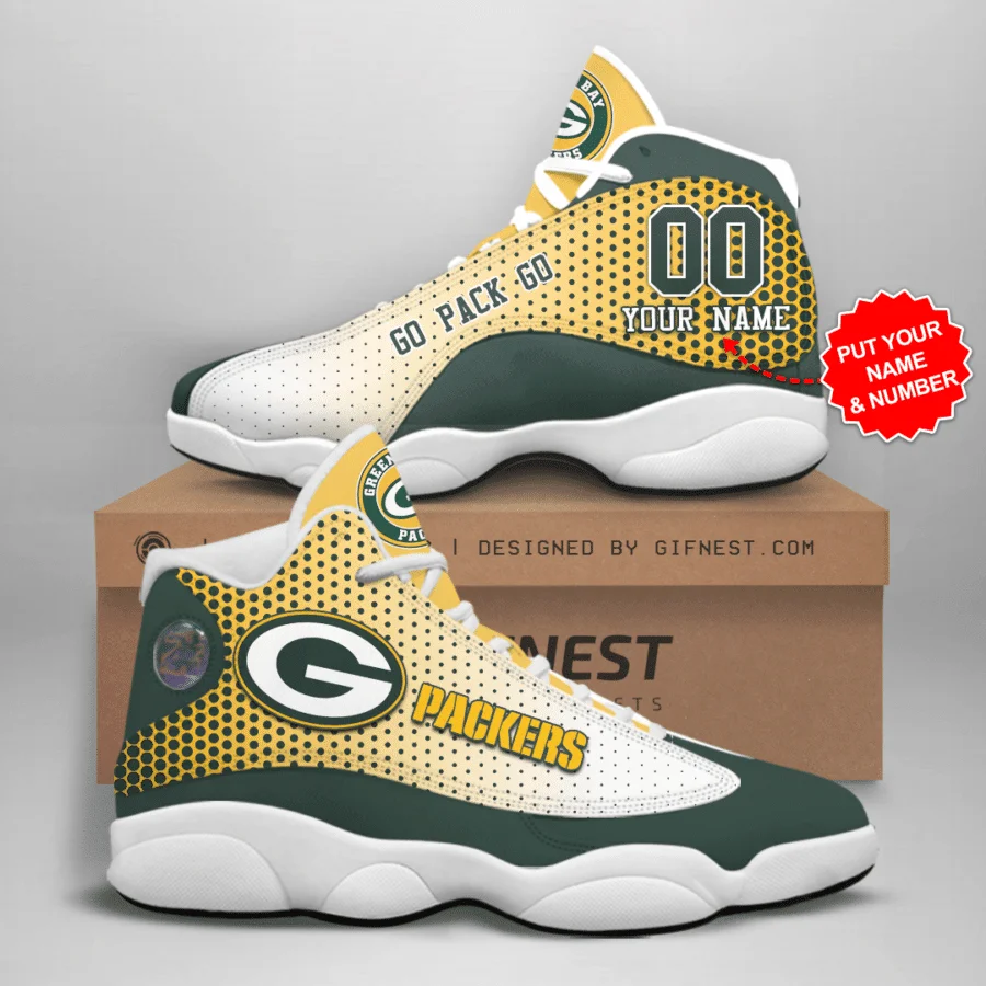 Green Bay Packers NFL AJ13 Sneakers Shoes For Men And Women 38