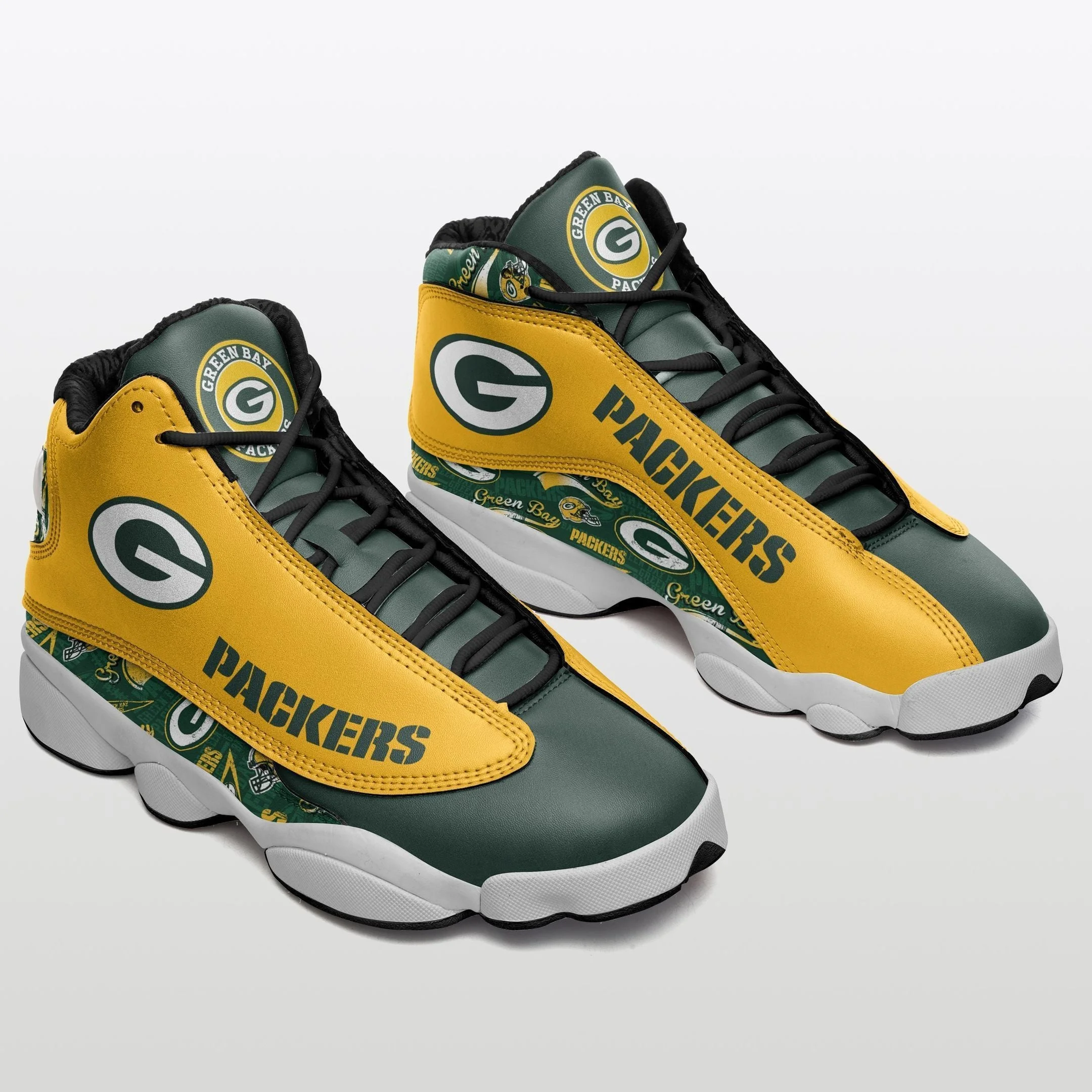 Green Bay Packers NFL AJ13 Sneakers Shoes For Men And Women 8