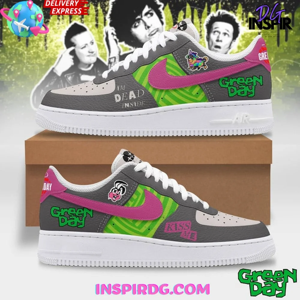 Green Day Kiss Me Air Force 1 Sneaker
