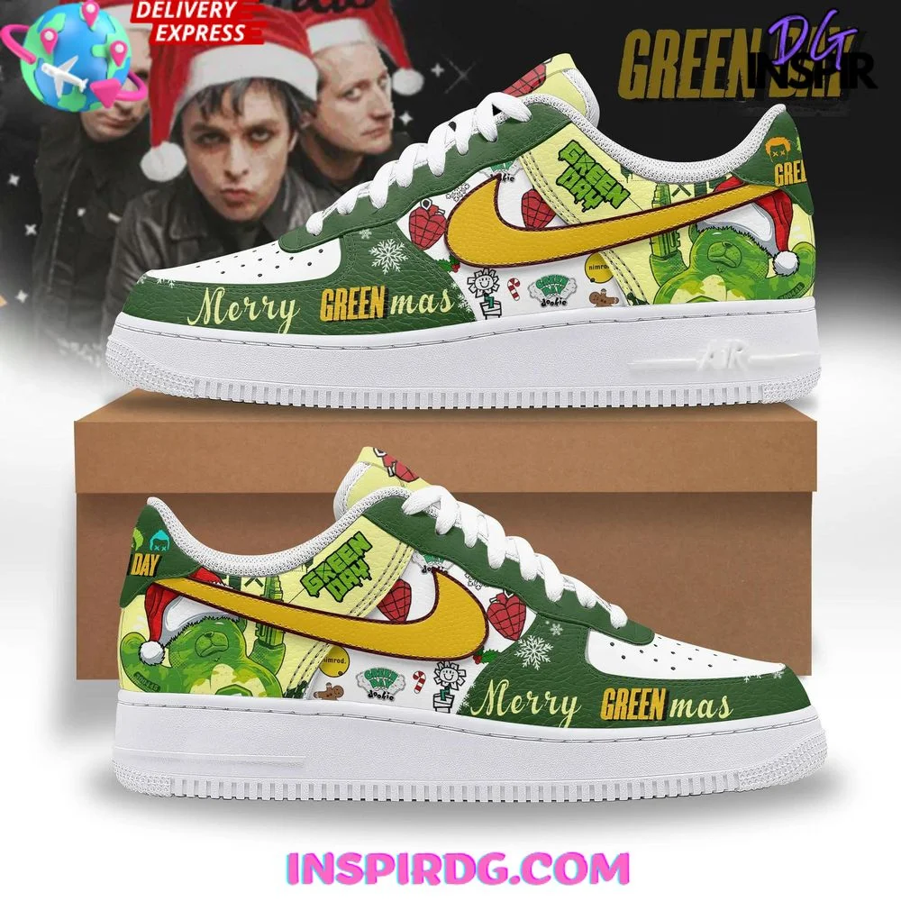 Green Day Merry Christmas Limited Edition Air Force 1