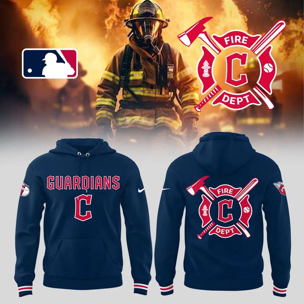 Guardians x Firefighter Appreciation Night Hoodie Gift Ideas For Baseball Players
