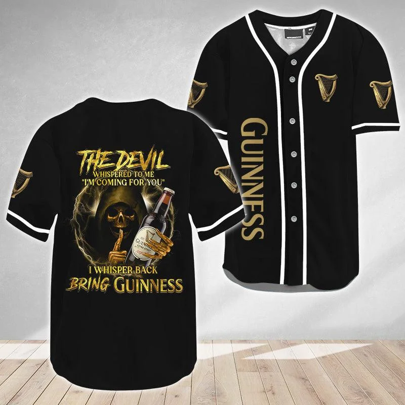 Guinness Bring From Devil Baseball Jersey Style5045