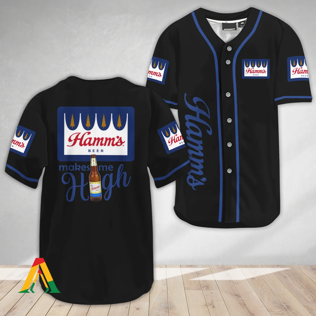 Hamm's Beer Make Me High Baseball Jersey Style2413