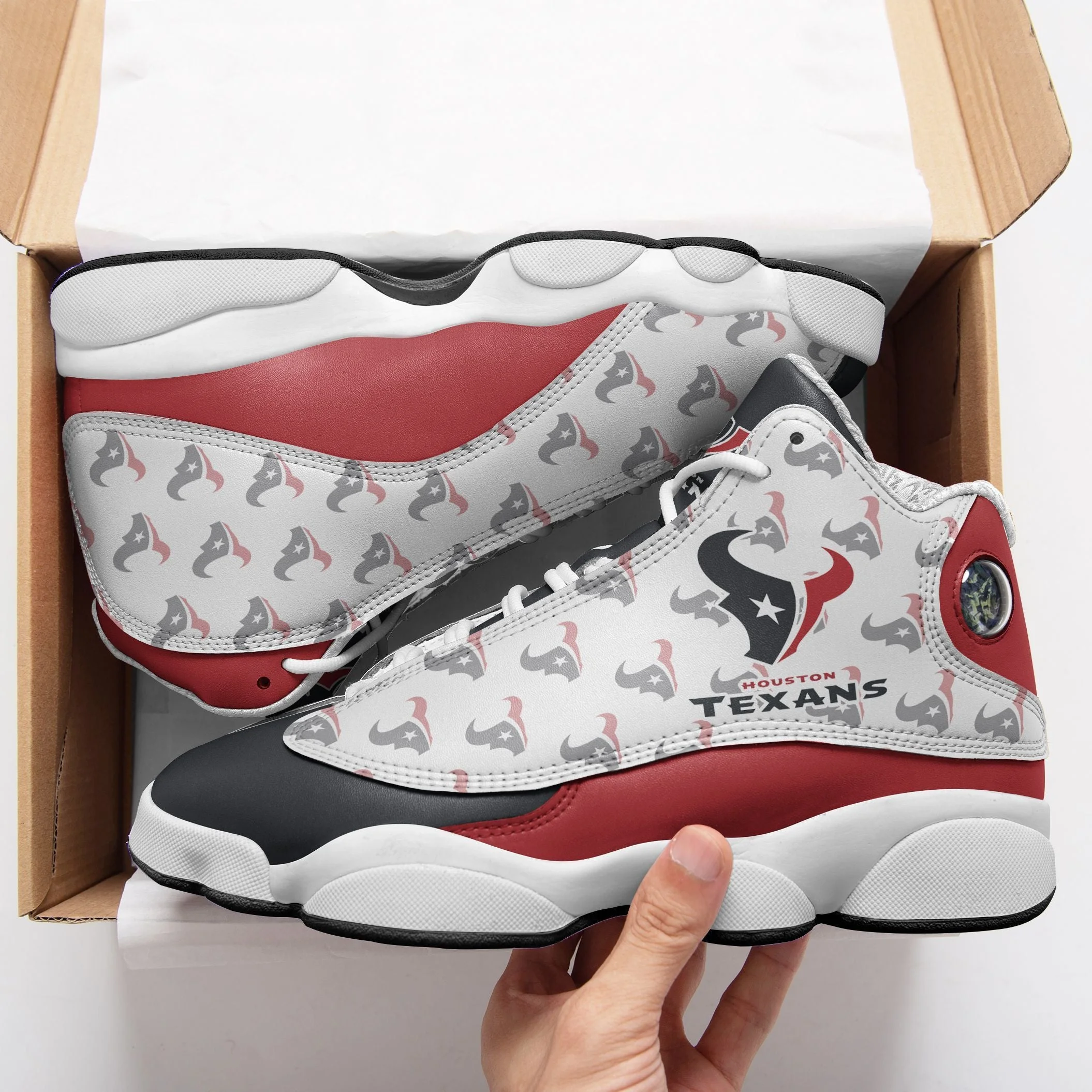 Houston Texans NFL AJ13 Sneakers Shoes For Men And Women 4
