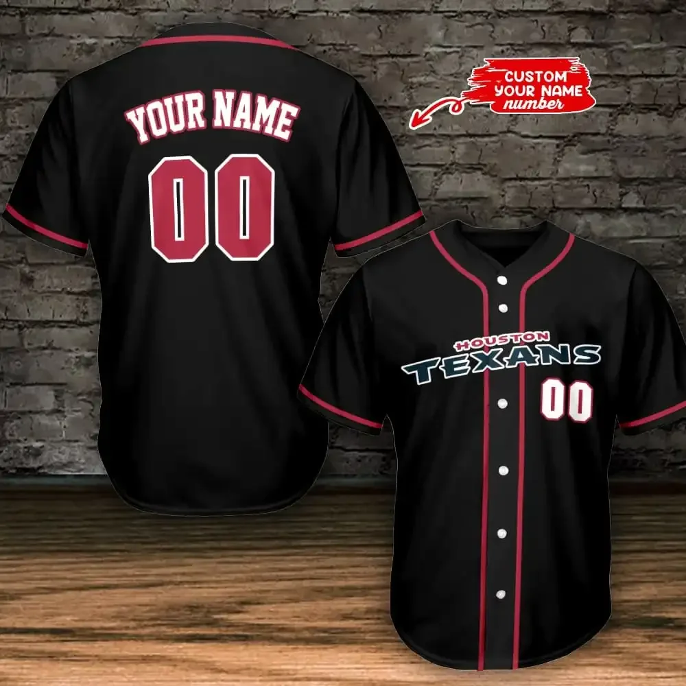 Houston Texans Personalized Baseball Jersey 793