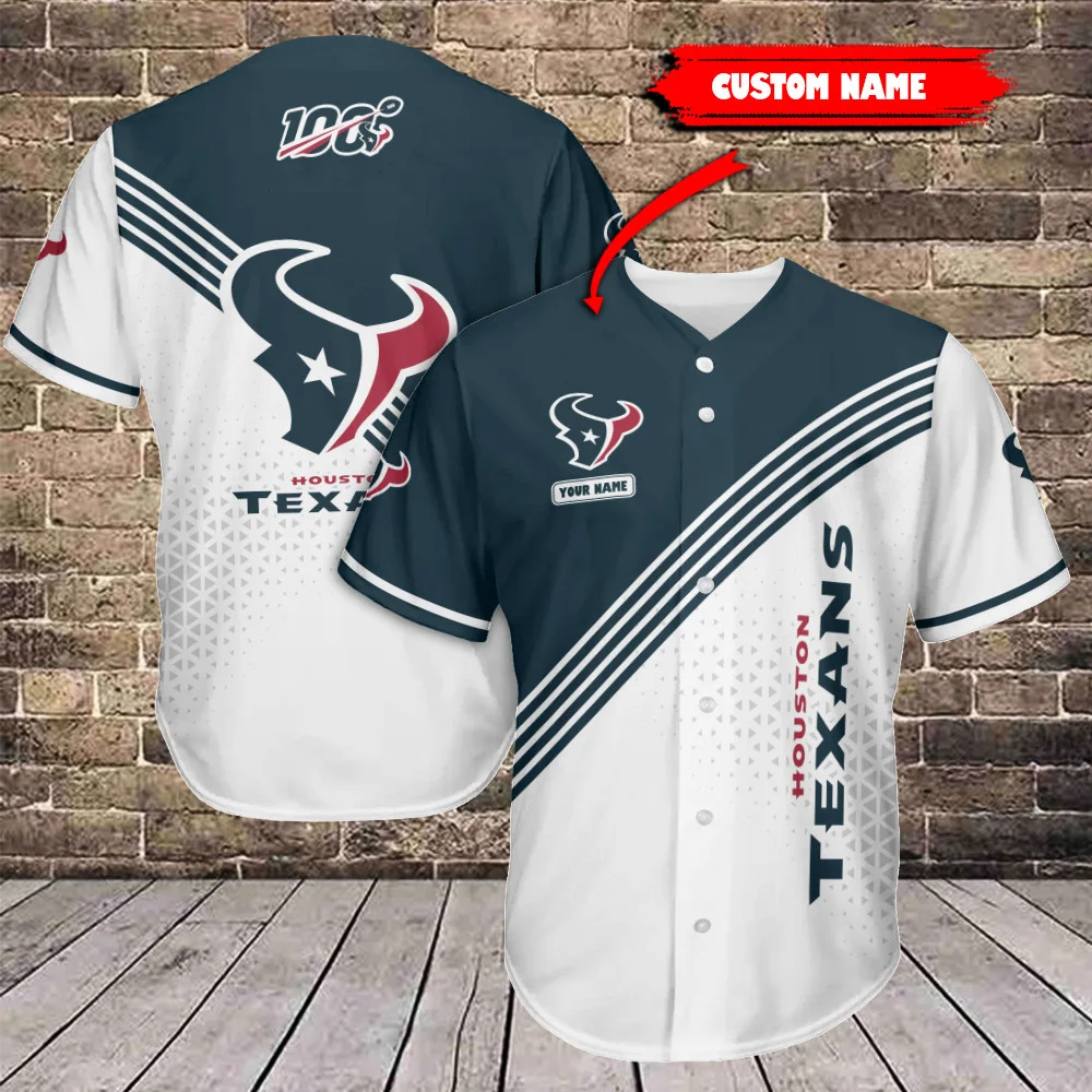 Houston Texans Personalized Baseball Jersey 620