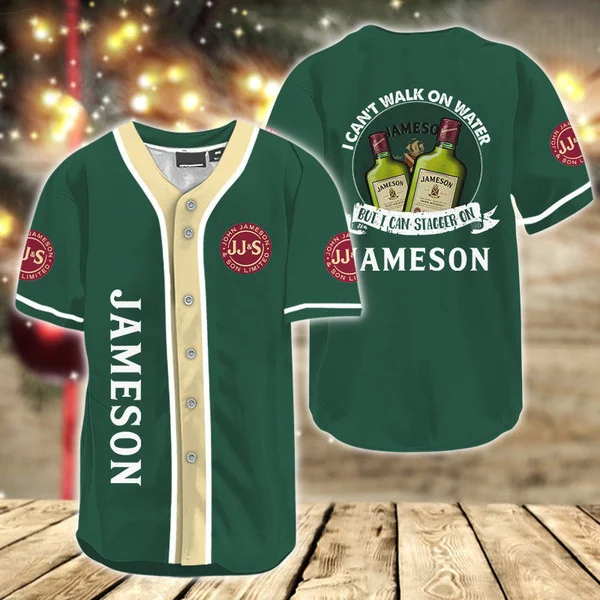 I Can't Walk On Water But I Can Stagger On Jameson Baseball Jersey Style9249