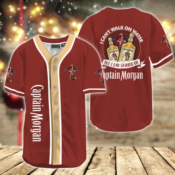 I Can't Walk On Water But I Can Stagger On Captain Morgan Baseball Jersey Style3095