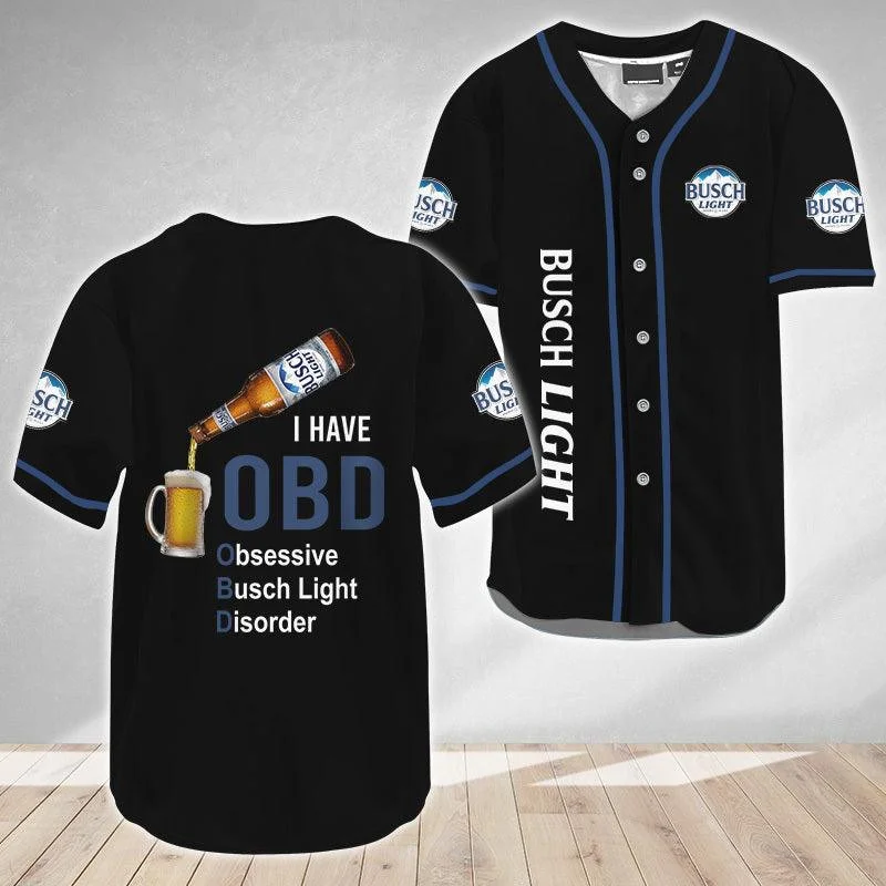 I Have Obsessive Busch Light Disorder Baseball Jersey Style9842