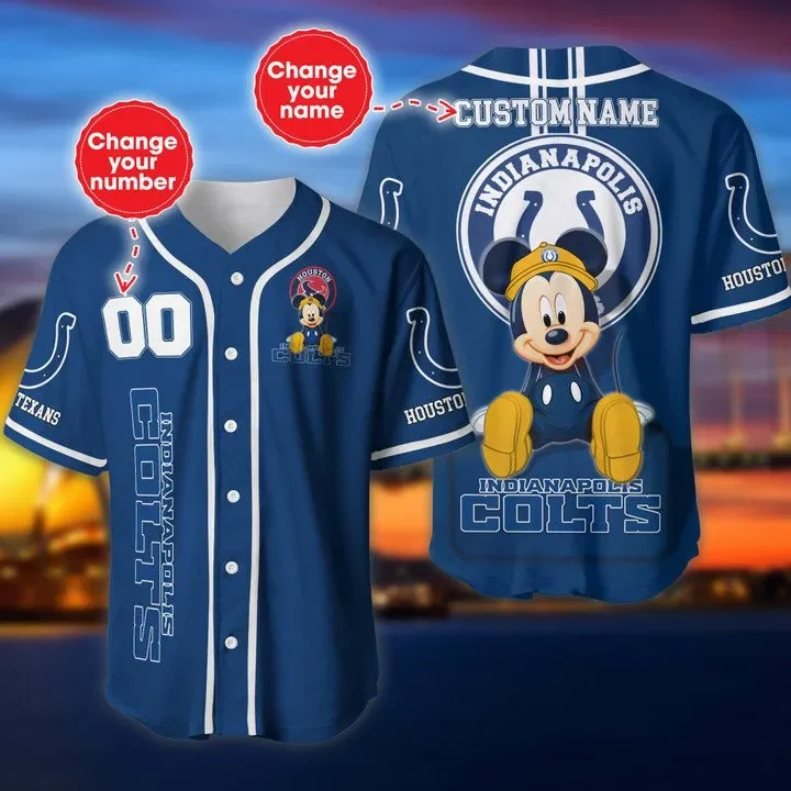 Indianapolis Colts Mickey Baseball Jersey 561